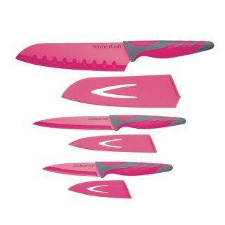 Messerblock Voodoo pink inkl. 5 Messer rosa Küche