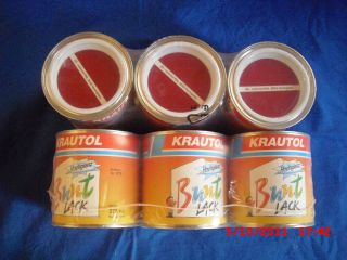 5l Krautol Buntlack Bunt Lack Farben und Lacke 0 375l Dosen Rubinrot