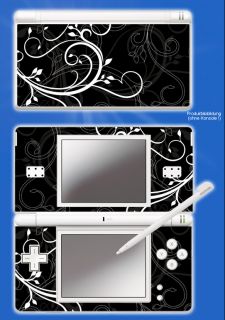Nintendo DS Lite Skin Autocollant  FLORALE NOIRE 