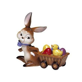 Goebel Hase mit Wagen Osterhase Küche & Haushalt