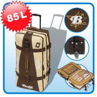 BoGi Bag Reisetasche Tasche Trolley Koffer braun 85l