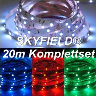 20m (4x5m) LED SMD RGB Streifen Strips Funksteuerung RF Controller