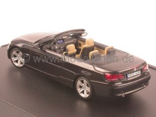 BMW e93 3er Cabrio saphirschwarz 8 Modellauto Minichamps 143