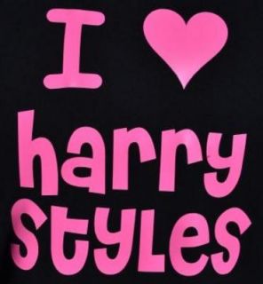LOVE HARRY STYLES BLACK KIDS HOODIE with PINK ~ NEW DESIGN ~ AGE 9