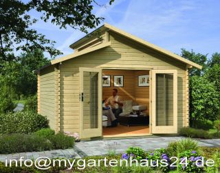 NEU Karibu Gartenhaus 387 x 387cm Värmland Premium inkl. Fußboden