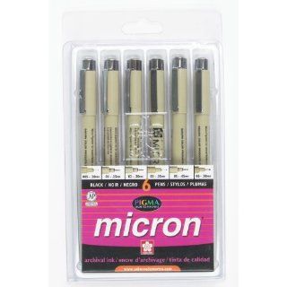 USA Produkt   Pigma Micron Pen Set Verschiedene Größen 3/PkBlack