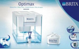 Brita Wasserfilter Optimax Cool Weiß 8,5 Liter + Maxtra Filter