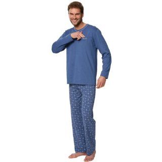 Herren Pyjama / Schlafanzug   100% Baumwolle   verschiedene Farben