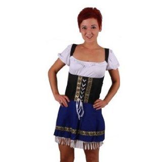 Sexy Dirndl Kleid Tracht aufwendig verarbeitet Oktoberfest Karneval