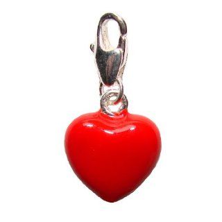 Charm/Anhänger rotes Herz für Bettelarmband,Halskette 