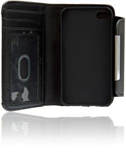 Leder Handy tasche Bookstyle Flipcase Iphone 4 / 4S Schutzhülle