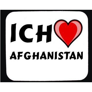 Mauspad mit Aufschrift Ich liebe Afghanistan Computer