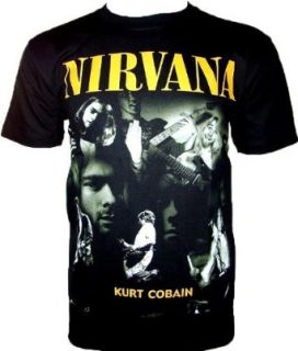 NIRVANA T SHIRT Kurt Cobain Fanshirt Schwarz Black Gr L: 