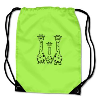 Turnbeutel Giraffenfamilie Sportbeutel Giraffe Bag Base® 8 Farben 45