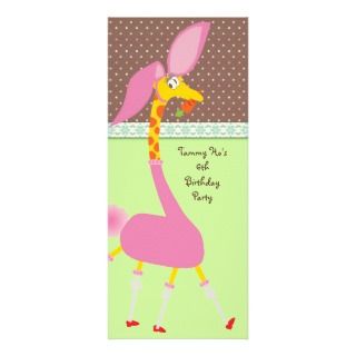 Cute Giraffe Birthday Card