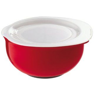 Kaiser 665030 Color Bowl Teigschüssel 1 L, rot/weiß 