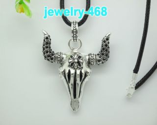  Christmas gift inlay black goat charm fit necklace hot jewelry 405