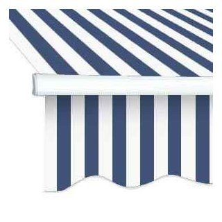 Markise Sunshine 4x3m in blue/white Garten