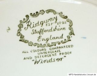 Staffordshire Ridgway Windsor grün   Konfektschale / Schale oval   20