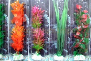 12x Wasserpflanzen Kunststoff Aquarium Pflanzen Pflanze 10 20 cm 3D