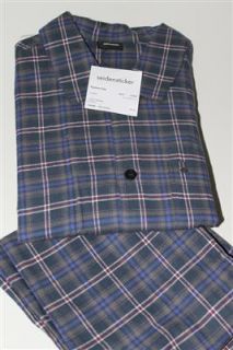 Schlafanzug Pyjama Seidensticker / Schiesser 420 Flanell Gr. 50 / M