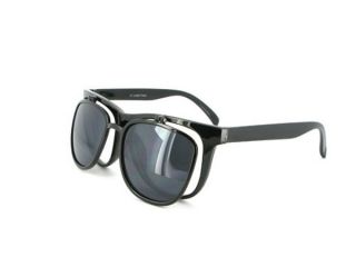 Sonnenbrille 2 in 1 Retro Brille Nerdbrille NEU V 411