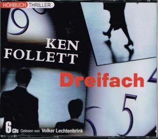 Ken Follett Dreifach Hörbuch 6 CD 436 Min. Volker Lechtenbrink liest