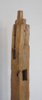 Skulptur Schnitzerei Balken Teak Teakholz Deko Design Holz Altholz