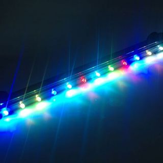 Neu 12 bunte LED Aquarium Lampen Luftpumpe wellen Effekt Beleuchtung