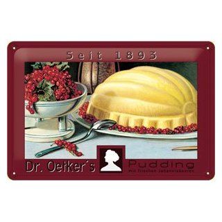 Blechschild Dr. Oetker Johannisbeeren Pudding Küche