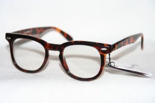Wayfarer Nerd brille Klarglas Brille Hornbrille braun