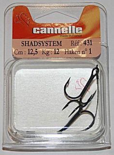 Cannelle Shad Stinger System mit 2 Drillingen verschiedene Größen