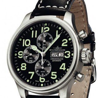 Zeno Watch Basel Herren Armbanduhr XL Oversized Chronograph Automatik