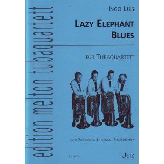 Lazy Elephant Blues für Tubaquartett (Blechbläserquartett) / For