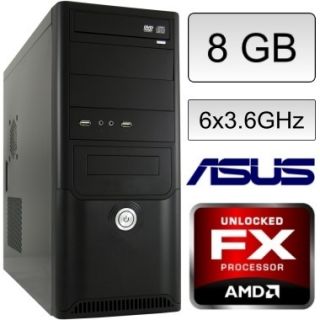 GAMER PC AMD BULLDOZER FX 6100 6 x 3,6 GHz 8 GB DDR3 GeForce GT440