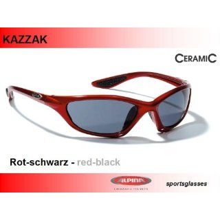 Alpina KAZZAK Sportbrille Sonnenbrille Unisex rot schwarz 