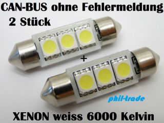 LED SMD Kennzeichenbeleuchtung CANBUS Smart Fortwo 451