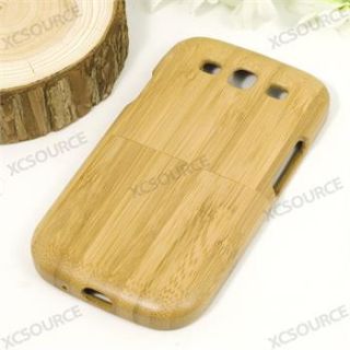 Genuine Natural Bamboo Wood Cover Case for Samsung GT I9300 Galaxy S3