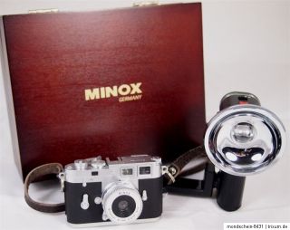 Retro Digitalkamera Minox DCC Leica M3 5.0 + exklusiver Holzbox