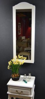Schmuckschrank Spiegel Schrank Wandspiegel Schmuckkasten Weiß 96 x 36