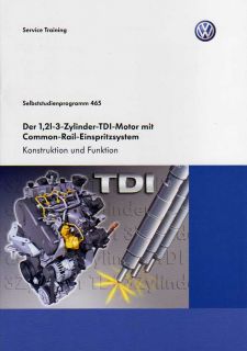 SSP 465 VW POLO 5 Motor 1,2L 55kW 3CR TDI Handbuch CFWA