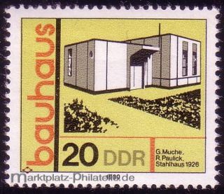 2511 Bauhaus Stil 20 Pf Georg Muche Richard Paulick **