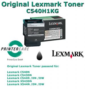 Original Lexmark Rückgabe   Toner schwarz C540N C543DN C544N DN DW