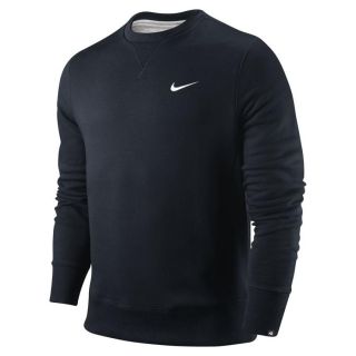 Nike Squad Fleece LS Crew Herren Pullover Sweatshirt Baumwolle Blau