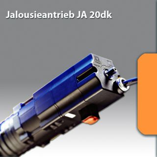 elero Jalousie Motor JA 20dk, 20 Nm, 26 U/min. doppelseitiger Abtrieb