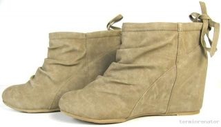 Damen Ankle Boots Stiefeletten Keilabsatz Wedges Schuhe