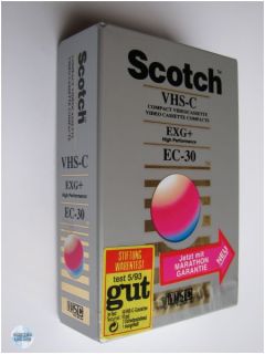 SCOTCH EC 30 EXG+ VHS C Camcorder Video Kassette SEALED NEU (EU Shop