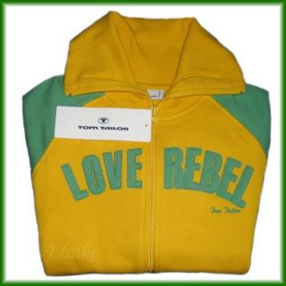 Sportliche Jacke in Kontrast Optik und starken Farben gelb/grün