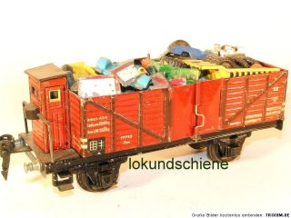 Märklin 1771/0 Spur 0 off.Güterwagen mit Bremserhaus und Ladung A479