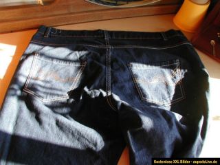 Jeans Damenhose Gr 48/50 Stretch NEU gerades Bein sehr dunkles blau